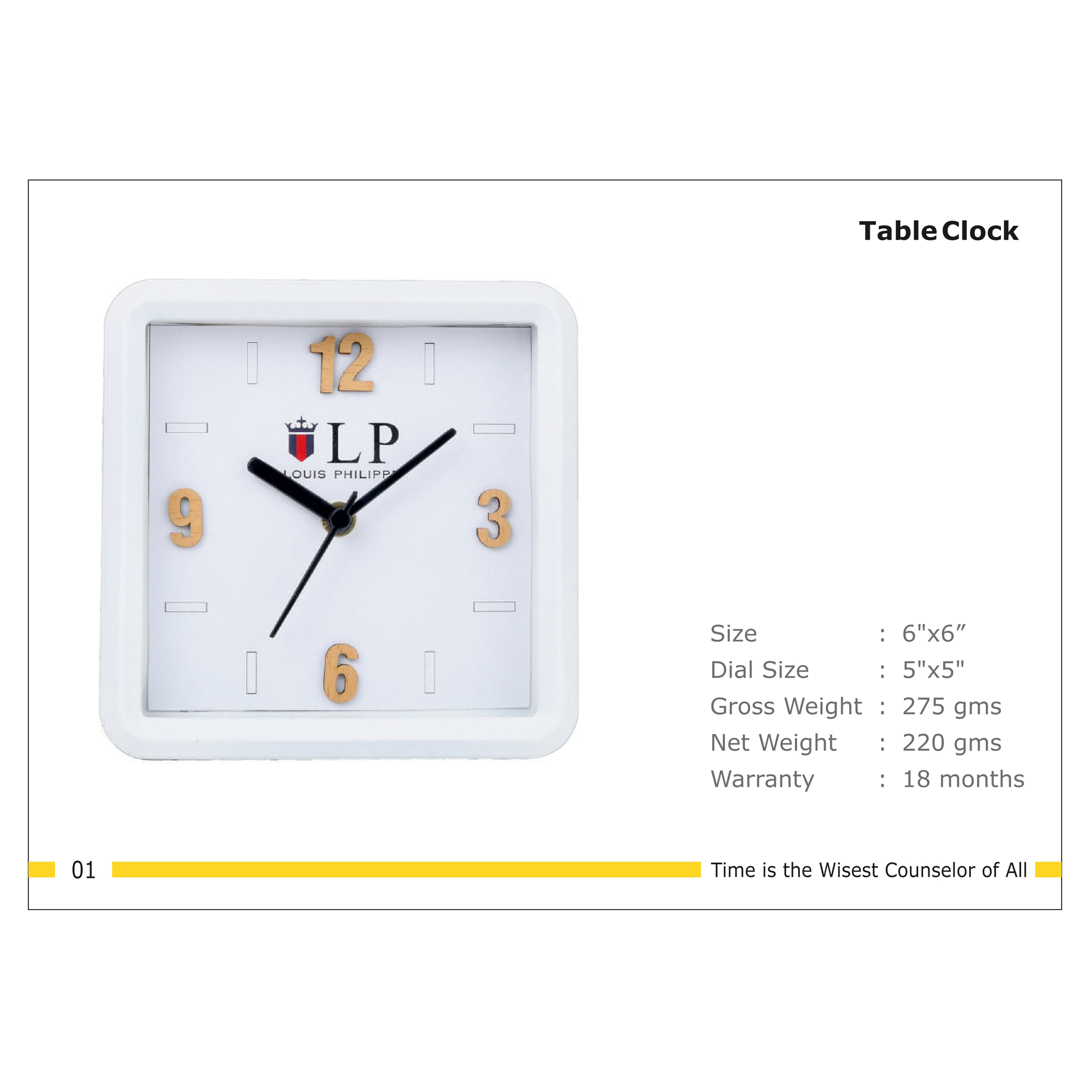 3202501*TABLE CLOCK