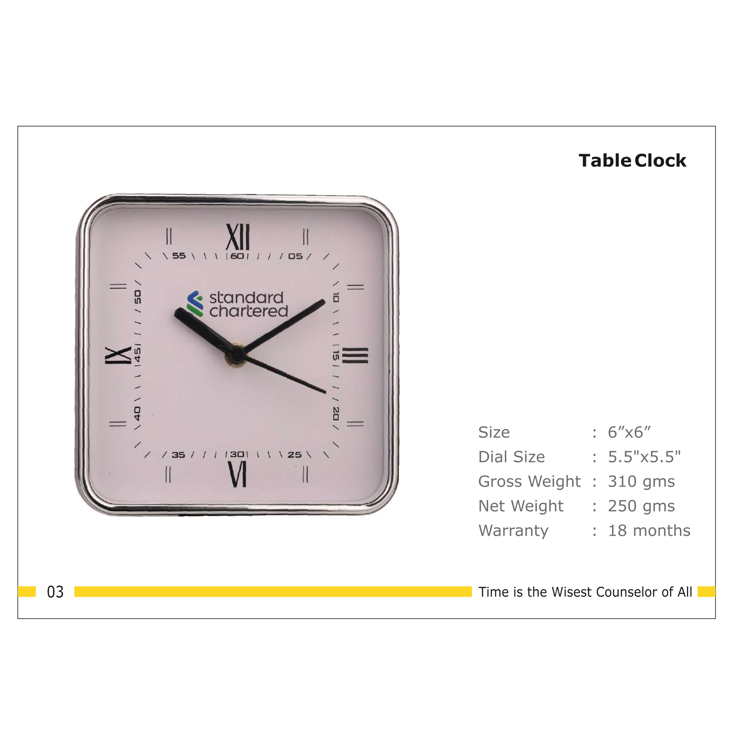 3202503*TABLE CLOCK