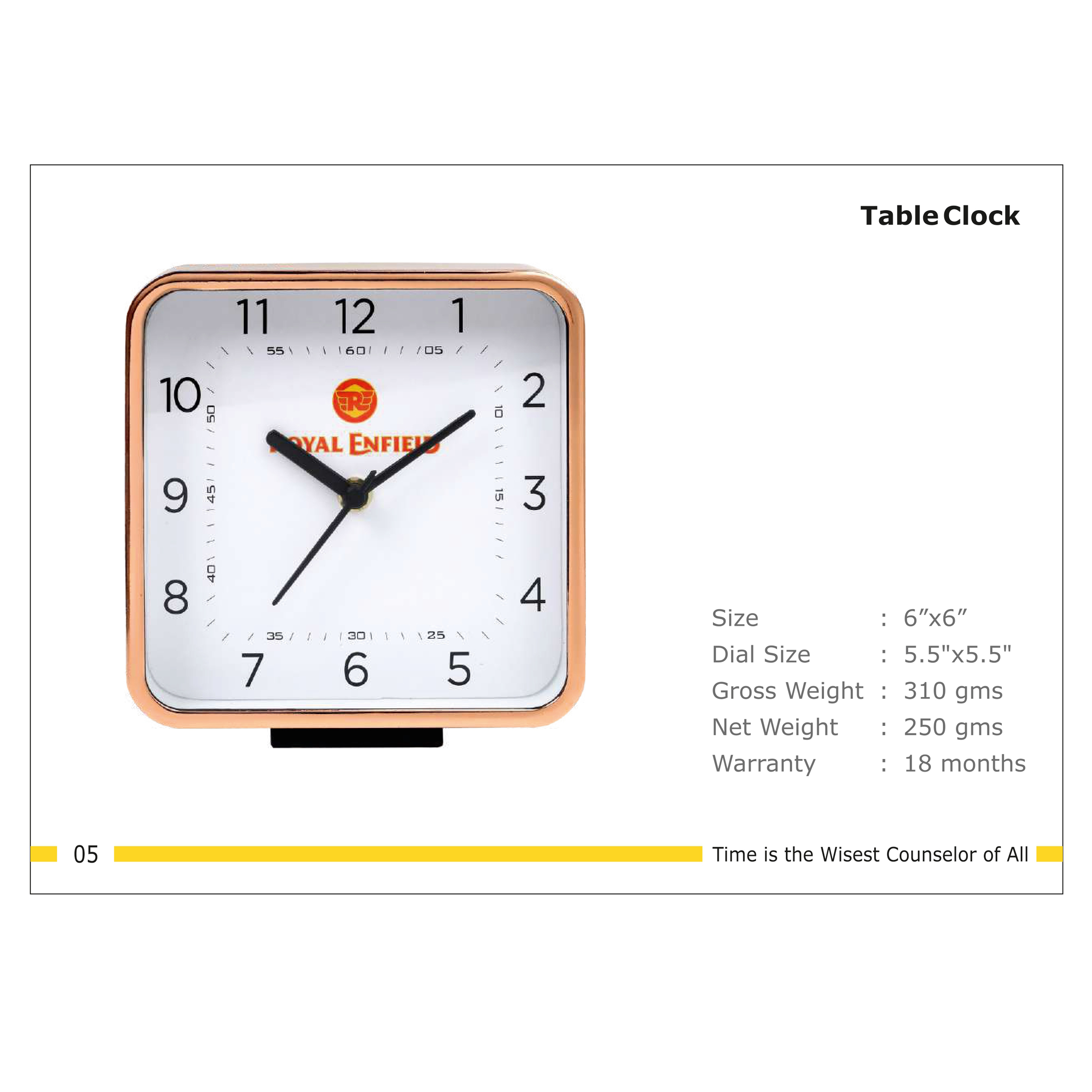 3202505*TABLE CLOCK
