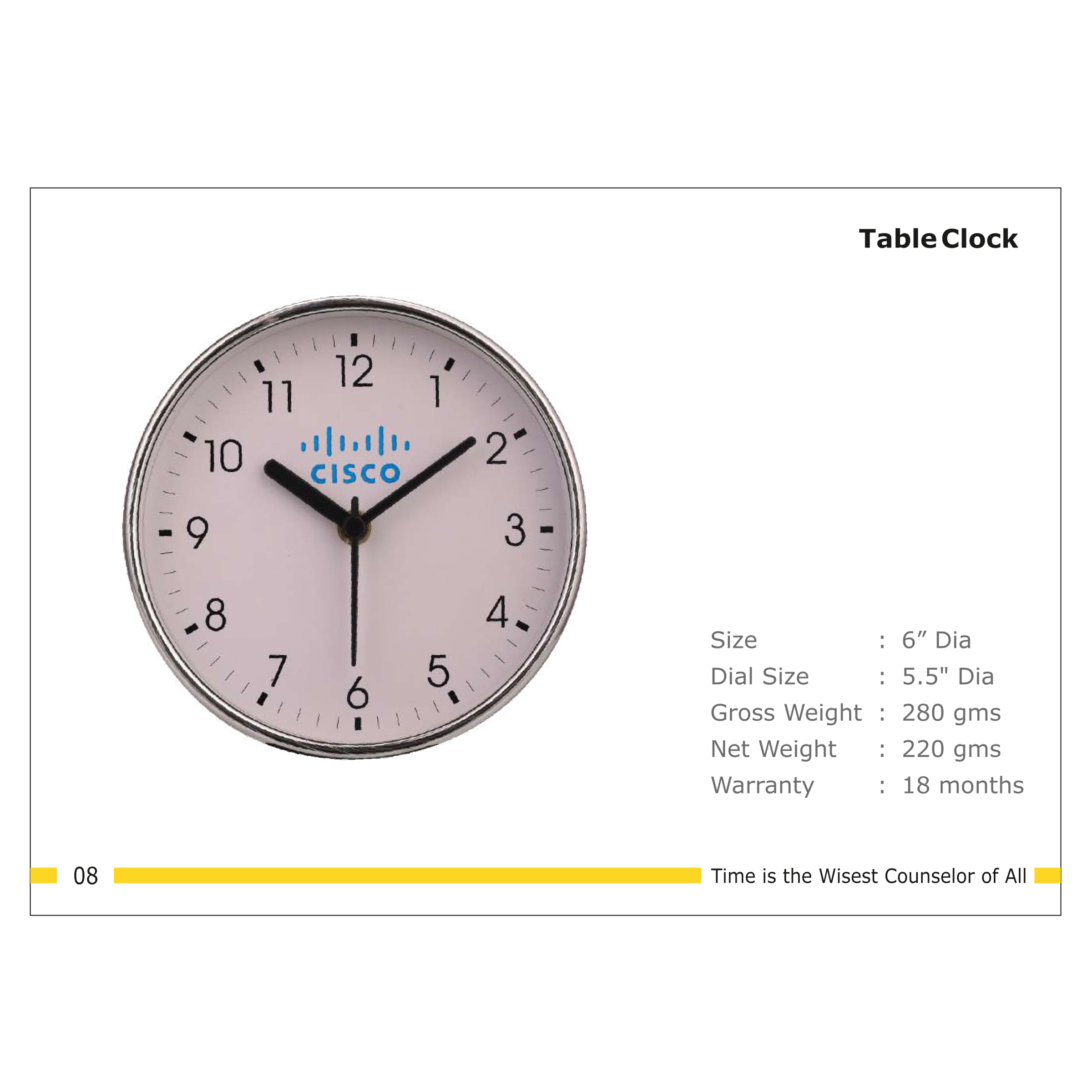 3202508*TABLE CLOCK