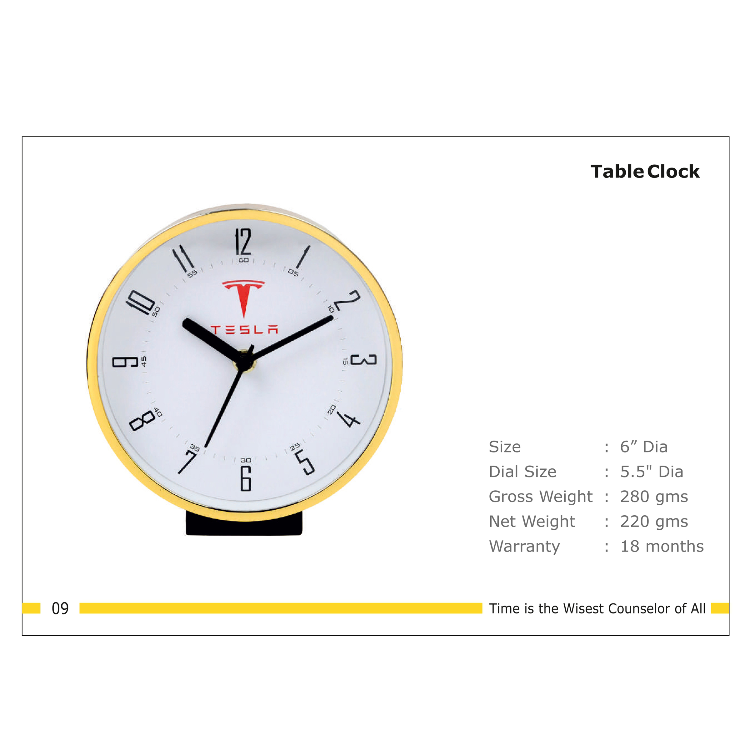 3202509*TABLE CLOCK