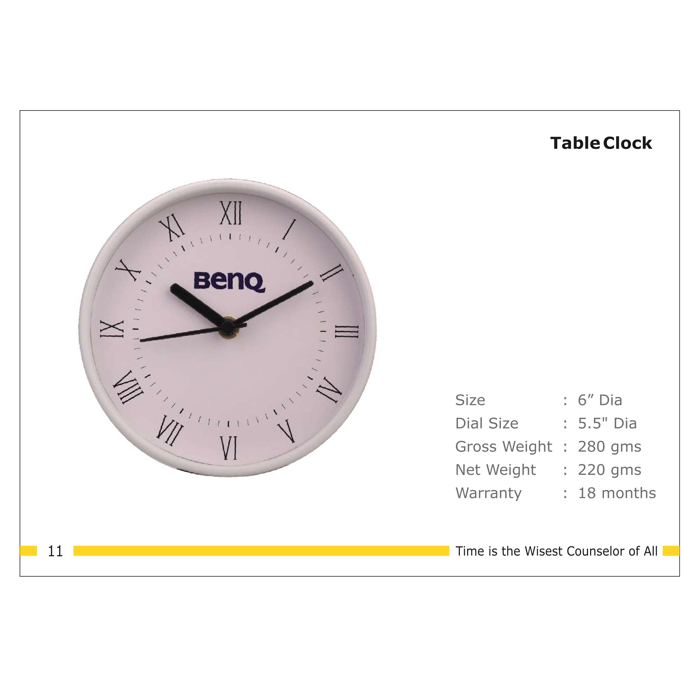 3202511*TABLE CLOCK