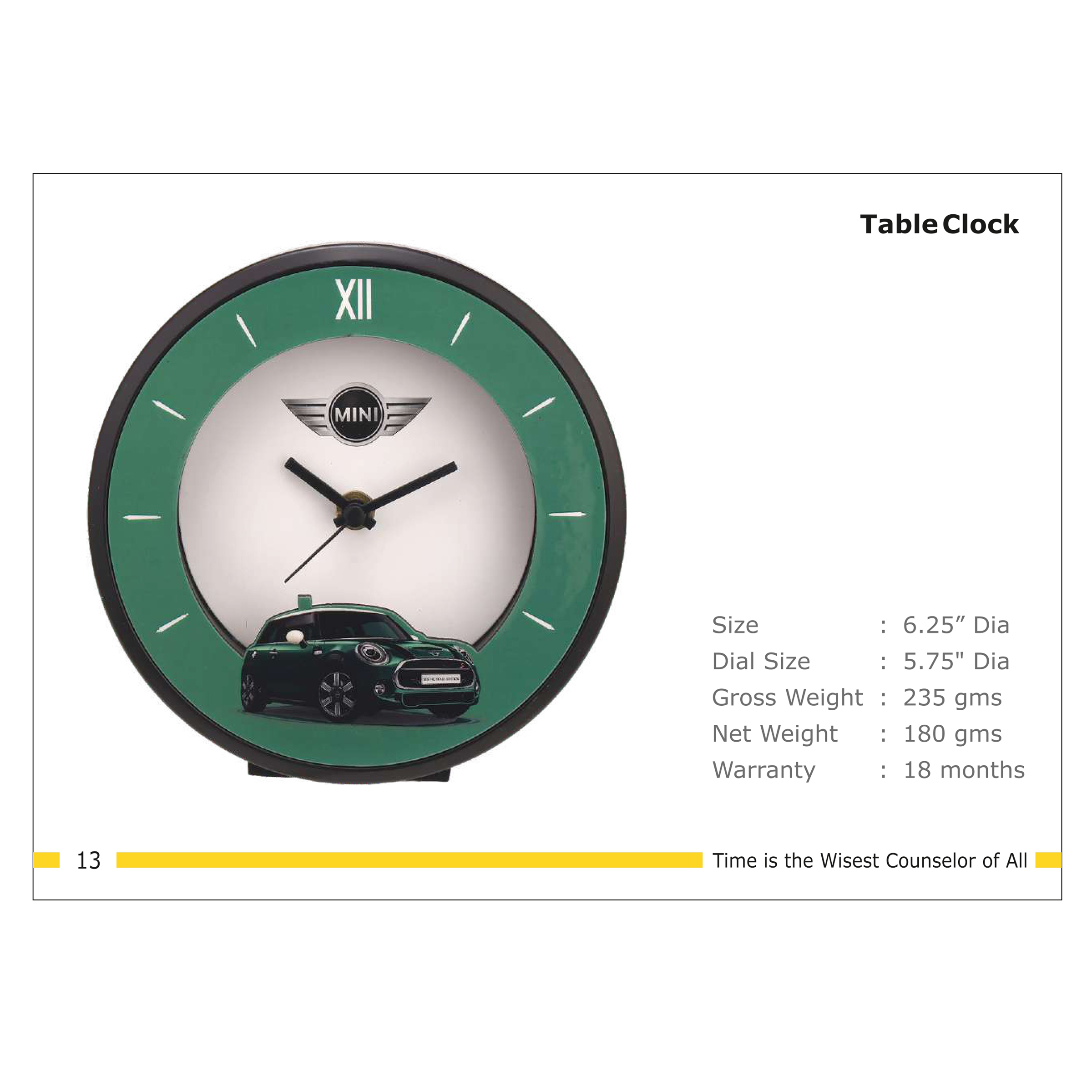 3202513*TABLE CLOCK
