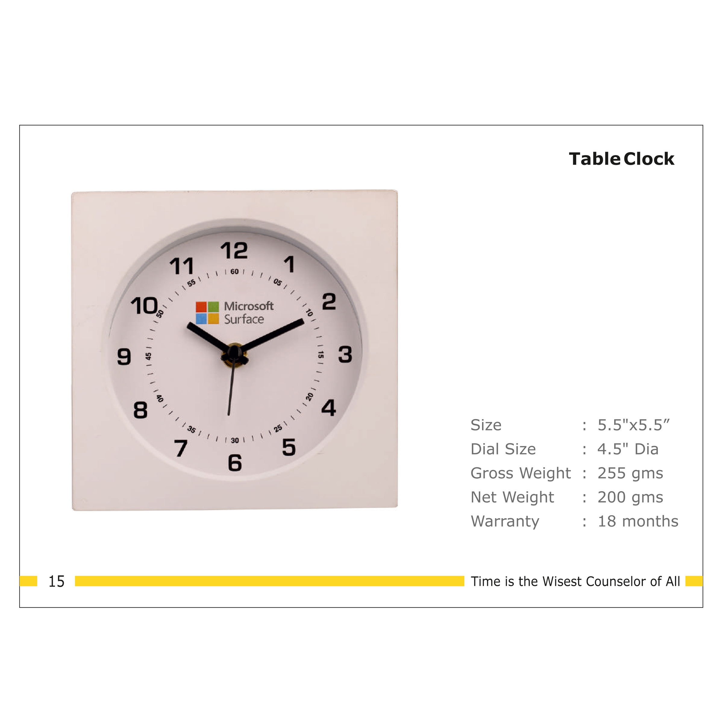 3202515*TABLE CLOCK