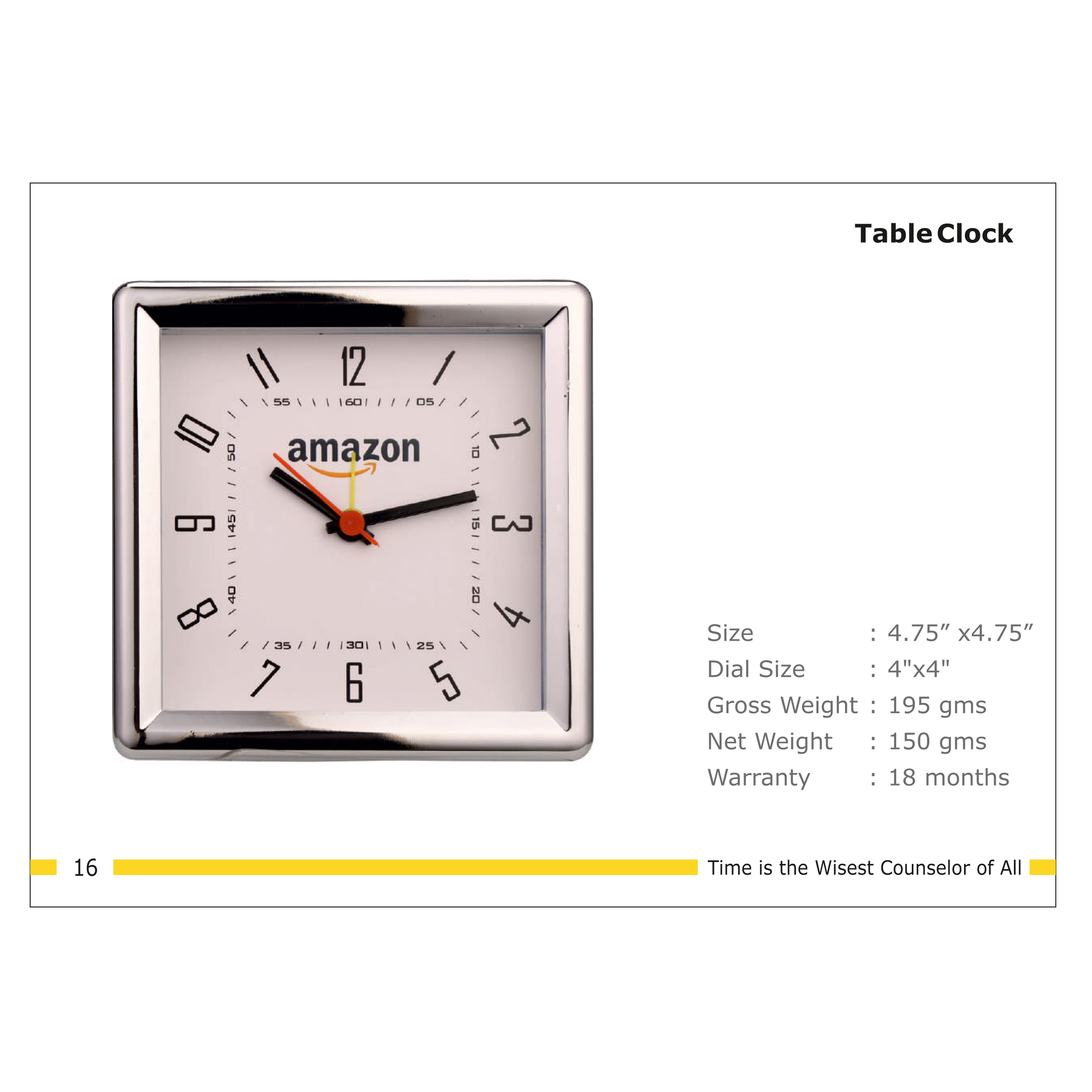 3202516*TABLE CLOCK