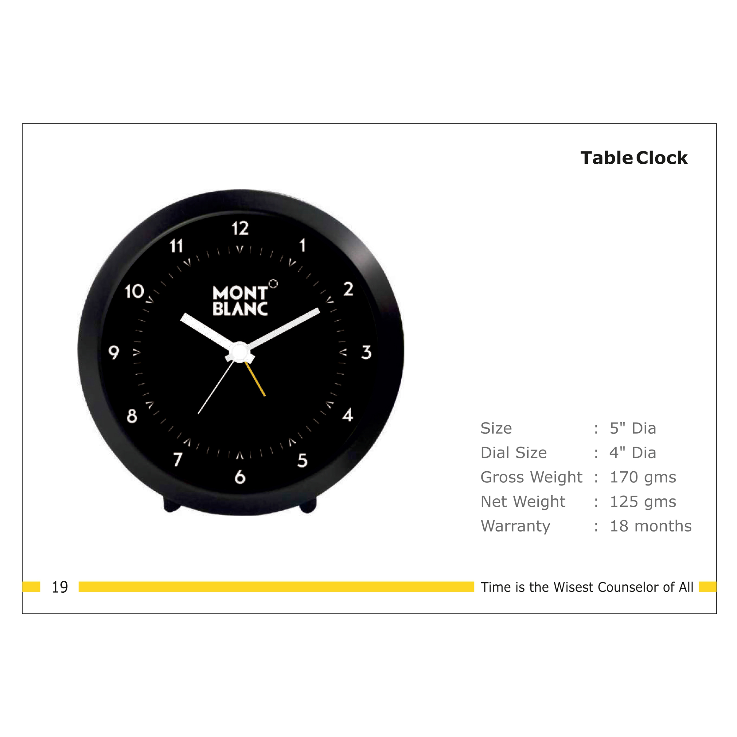 3202519*TABLE CLOCK