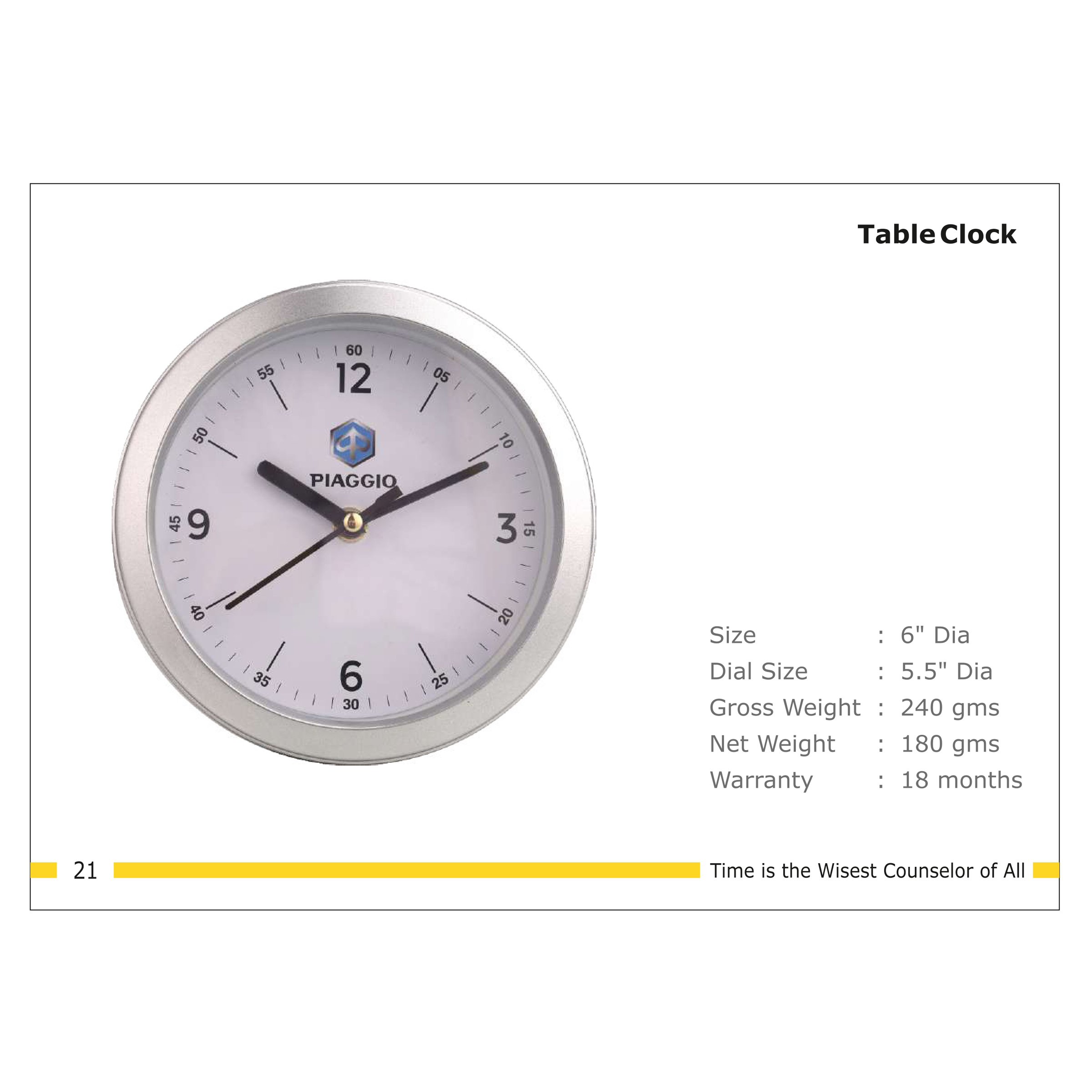 3202521*TABLE CLOCK
