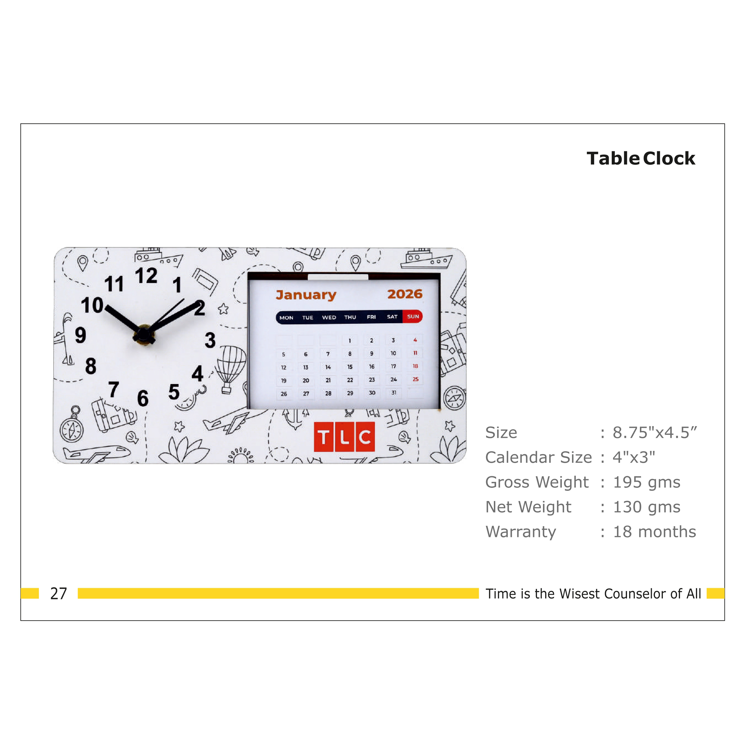 3202527*TABLE CLOCK