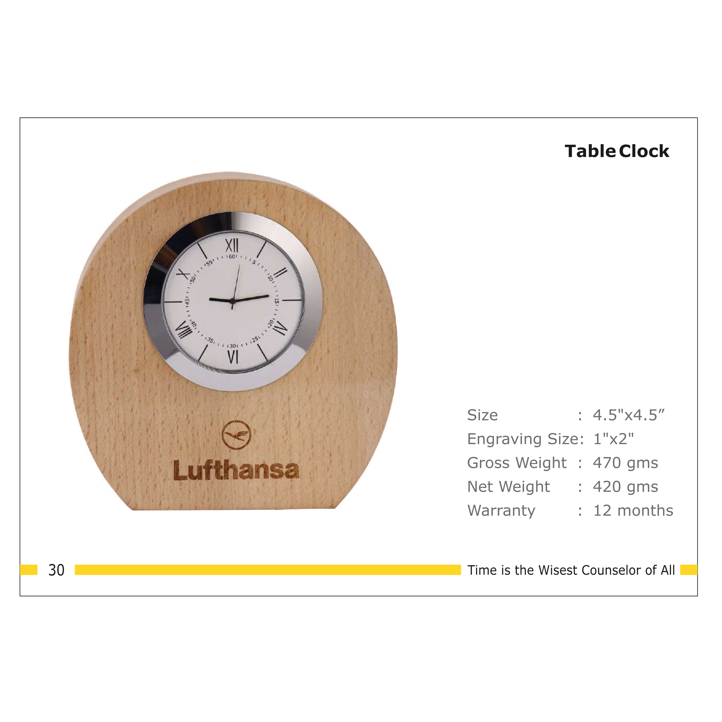 3202530*TABLE CLOCK