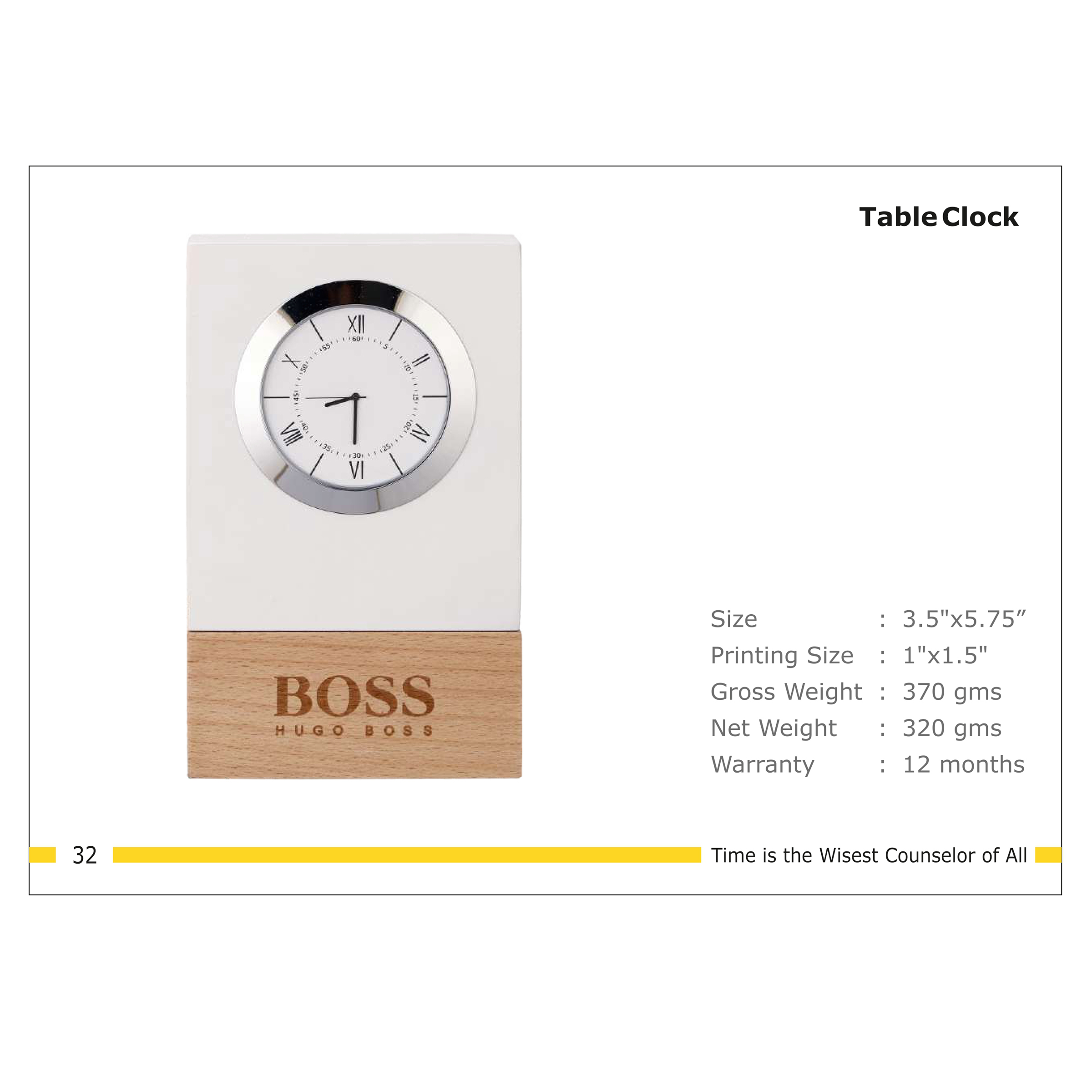 3202532*TABLE CLOCK