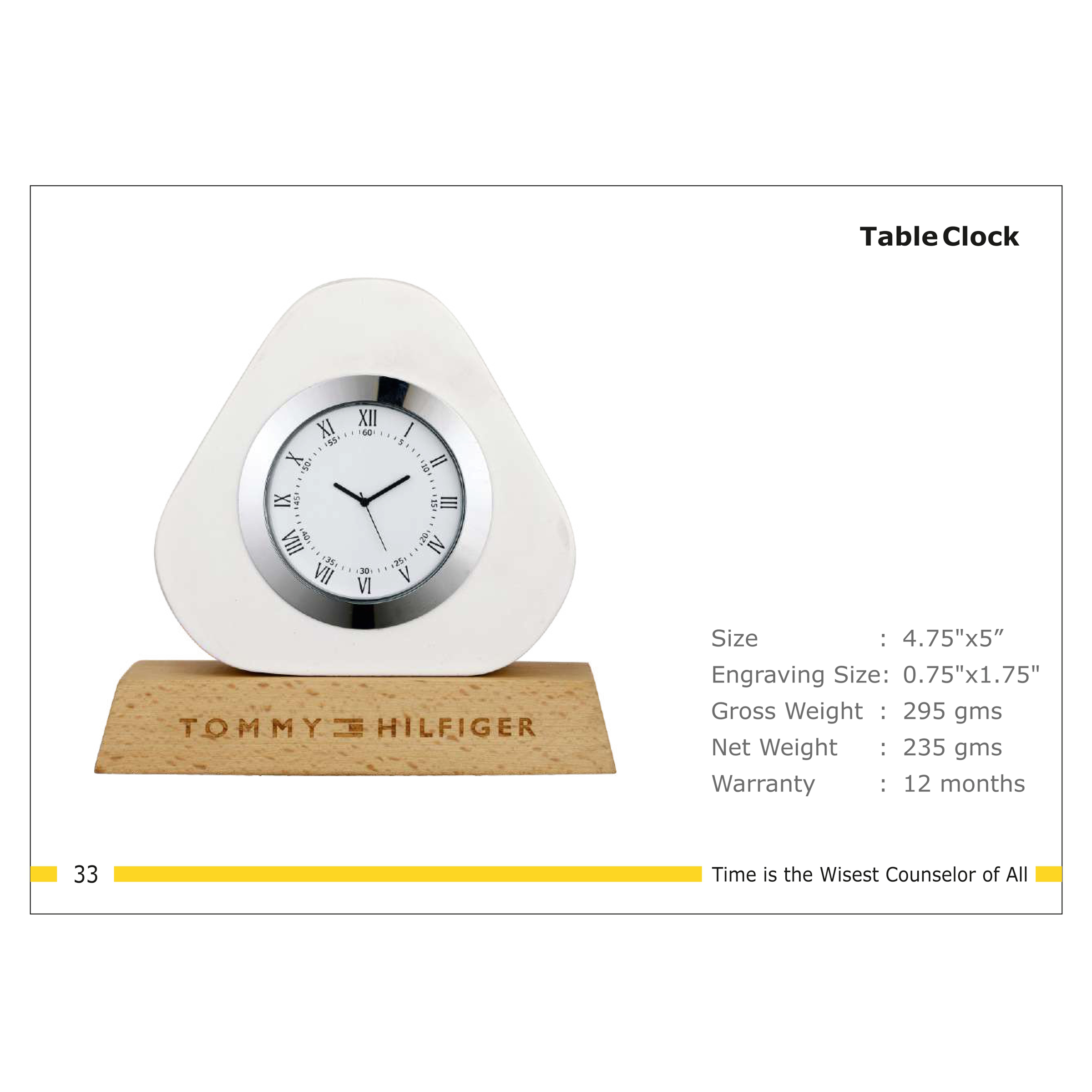 3202533*TABLE CLOCK