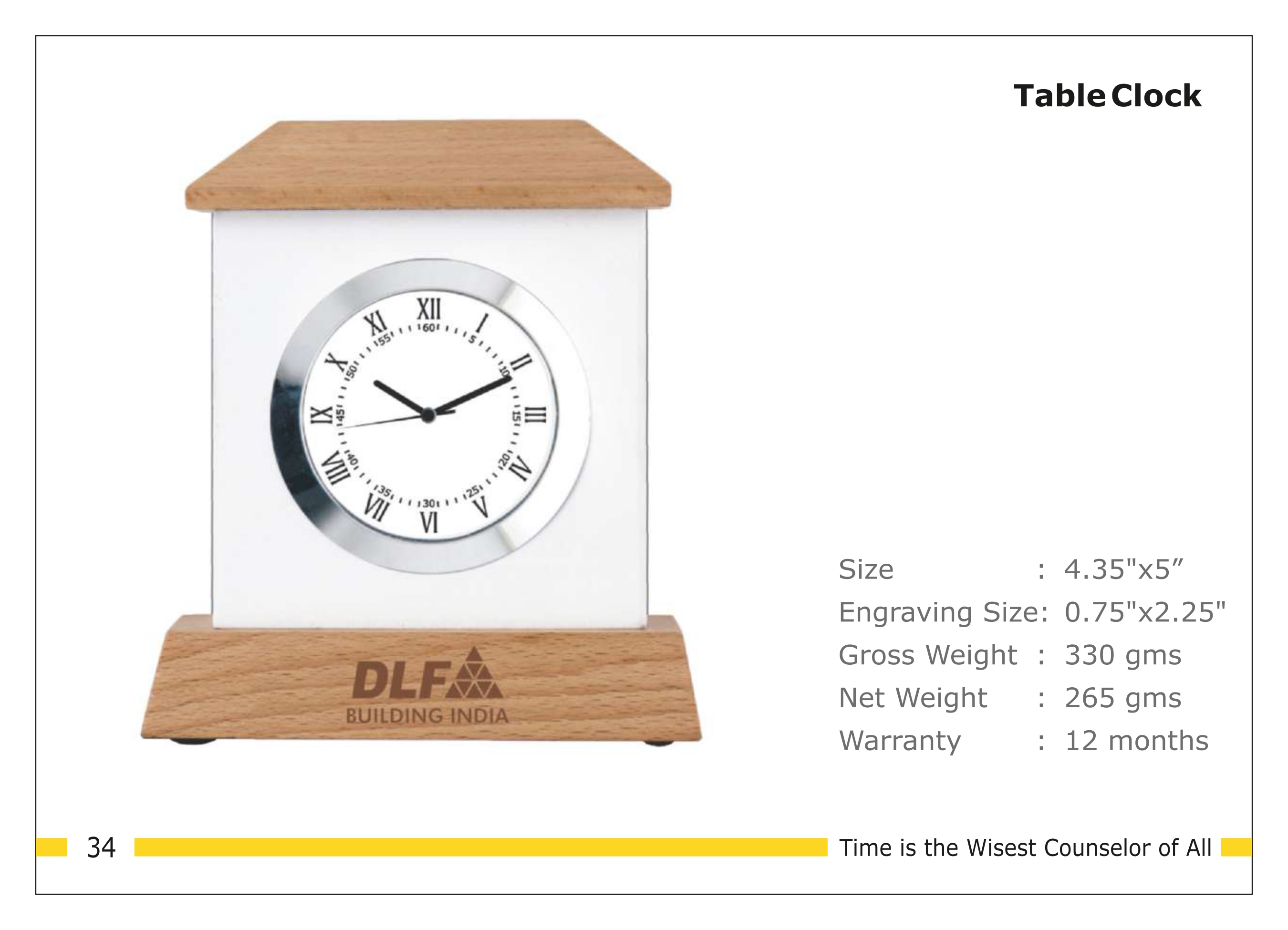 3202534*TABLE CLOCK
