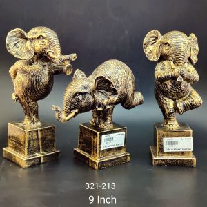 3 PC ELEPHANT DANCING*321-213