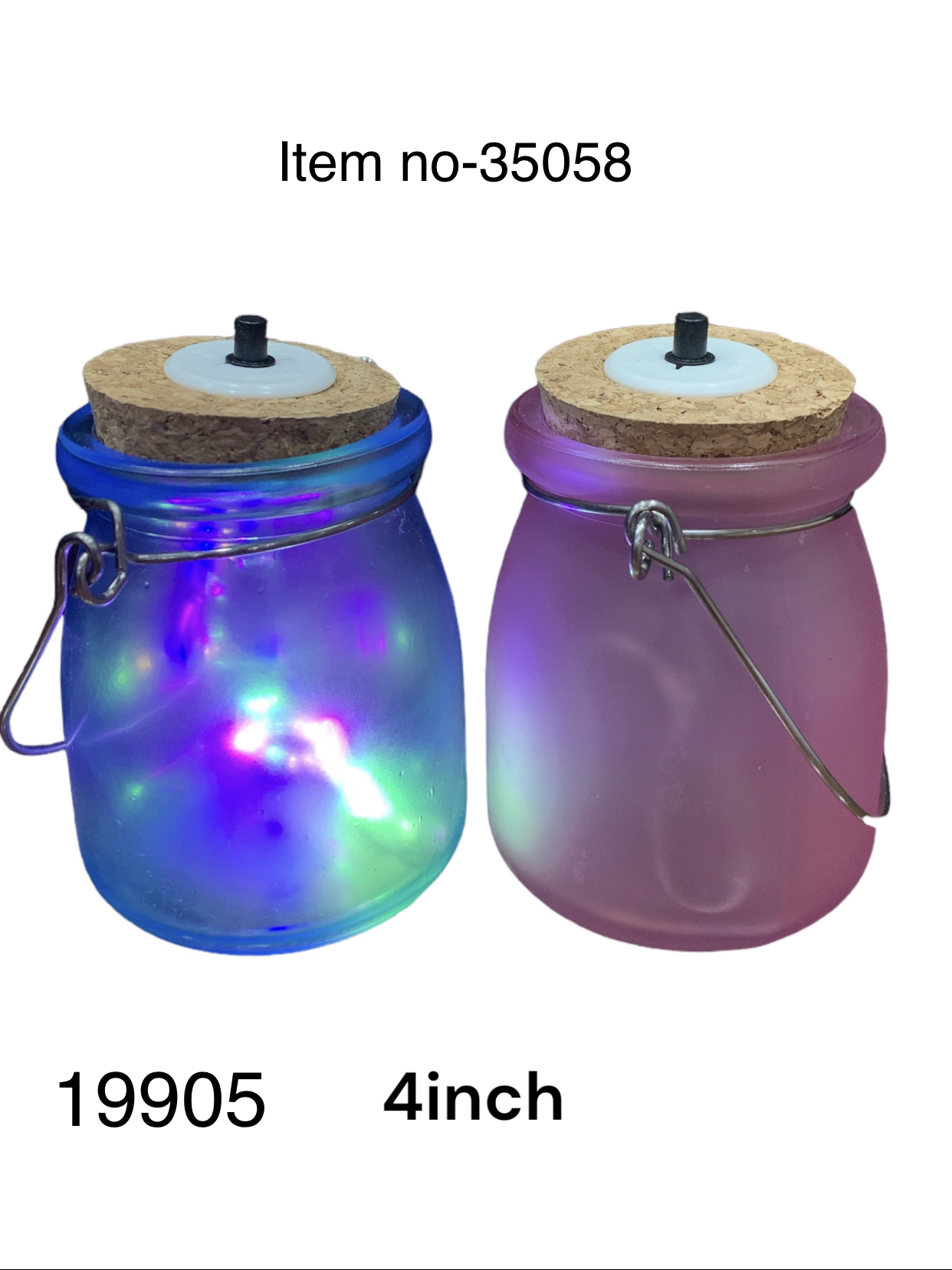35058(144)-GLASS LIGHT SHOWPIECE