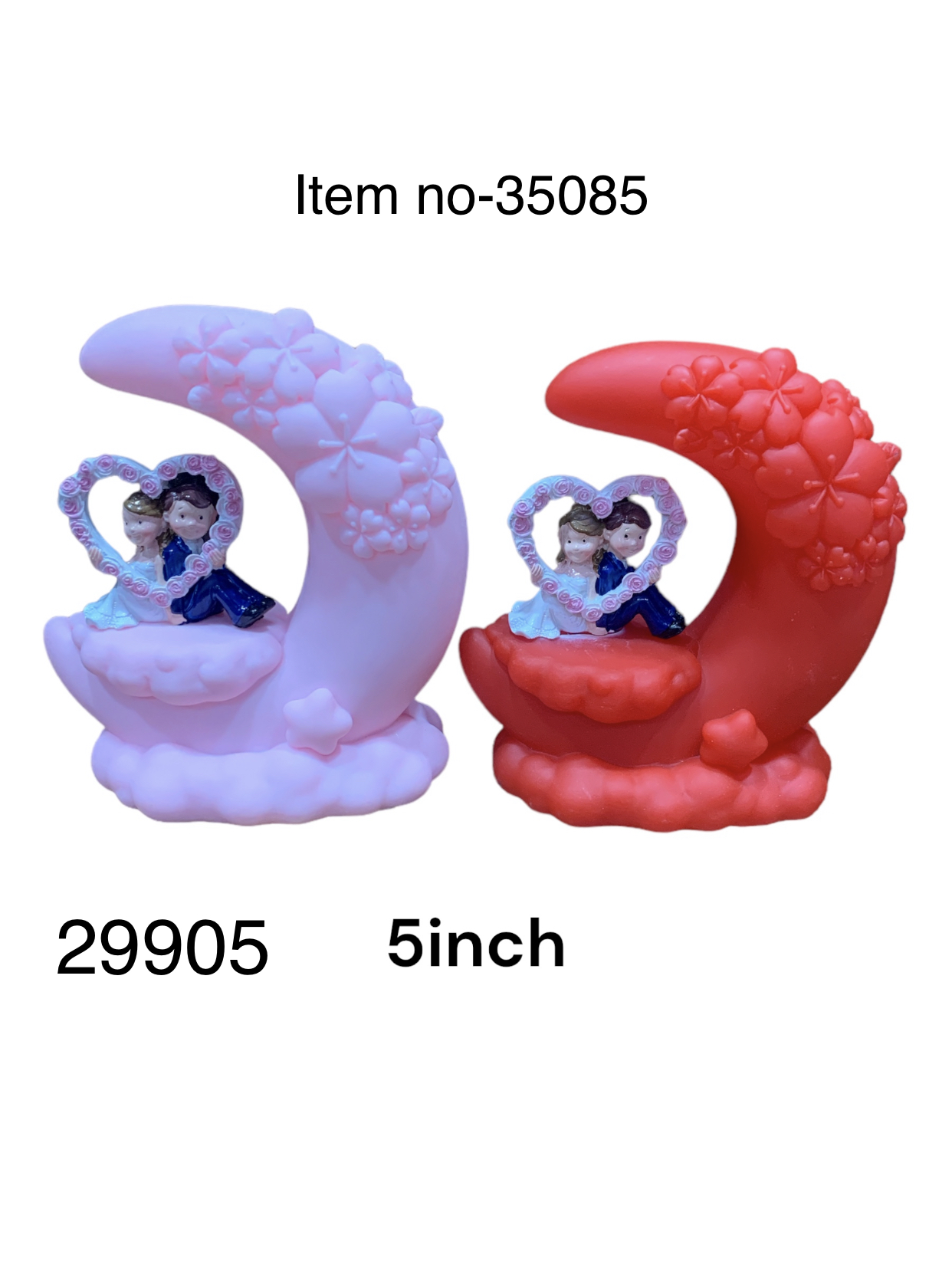 35085 (72)-COUPLE SHOWPIECE WITH LIGHT