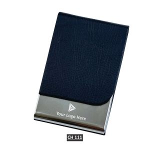 362022CH111*Metal Leatherette Card Holder