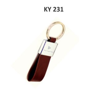362022KY231*Metal Leatherette Keychain