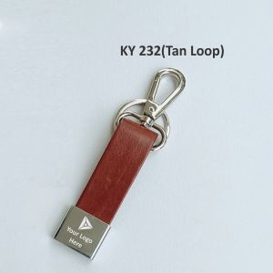362022KY232*Metal Leatherette Keychain