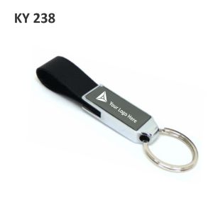 362022KY238*Metal Leatherette Keychain