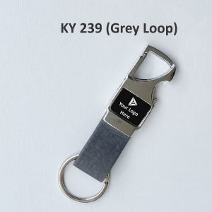 362022KY239*Metal Leatherette Keychain