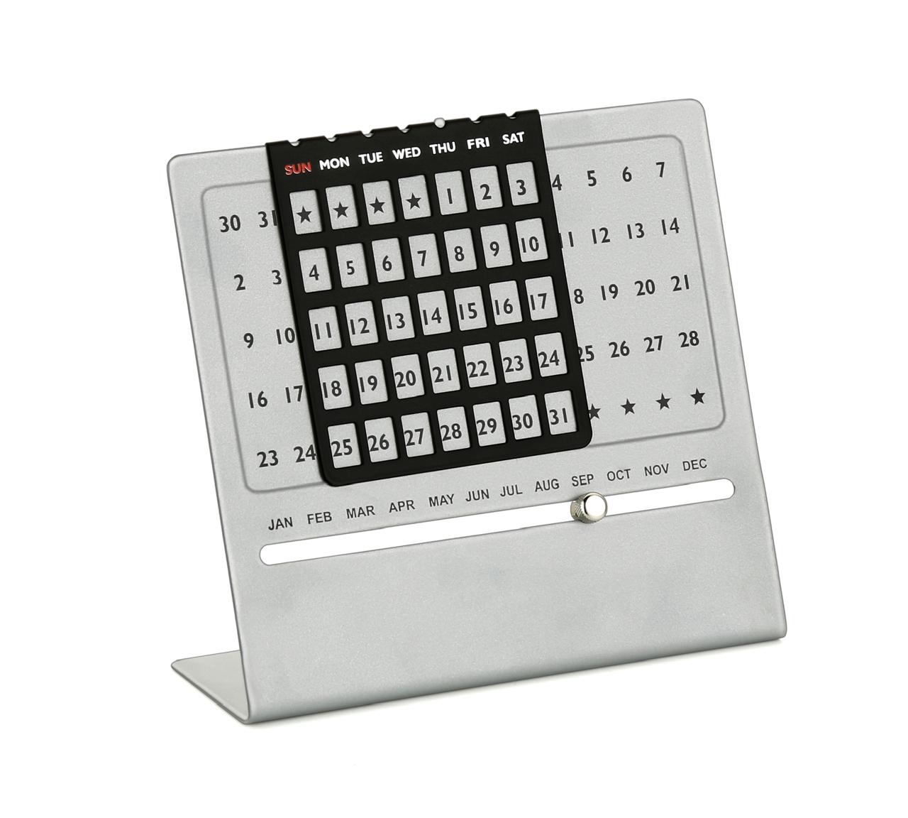 362025ST87*NEW MONTH CUT STYLE STEEL BRUSH FINISH WITH BLACK JALI CALENDER