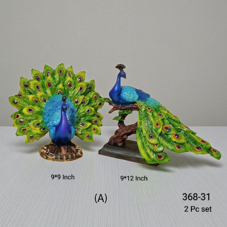 368-31A PEACOCK 2 PC SET * 368-31