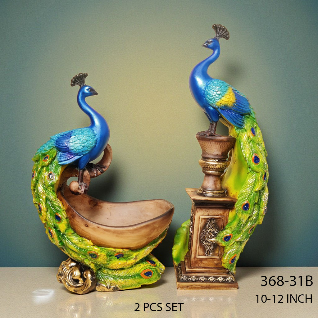 368-31B PEACOCK 2 PC SET  * 368-31