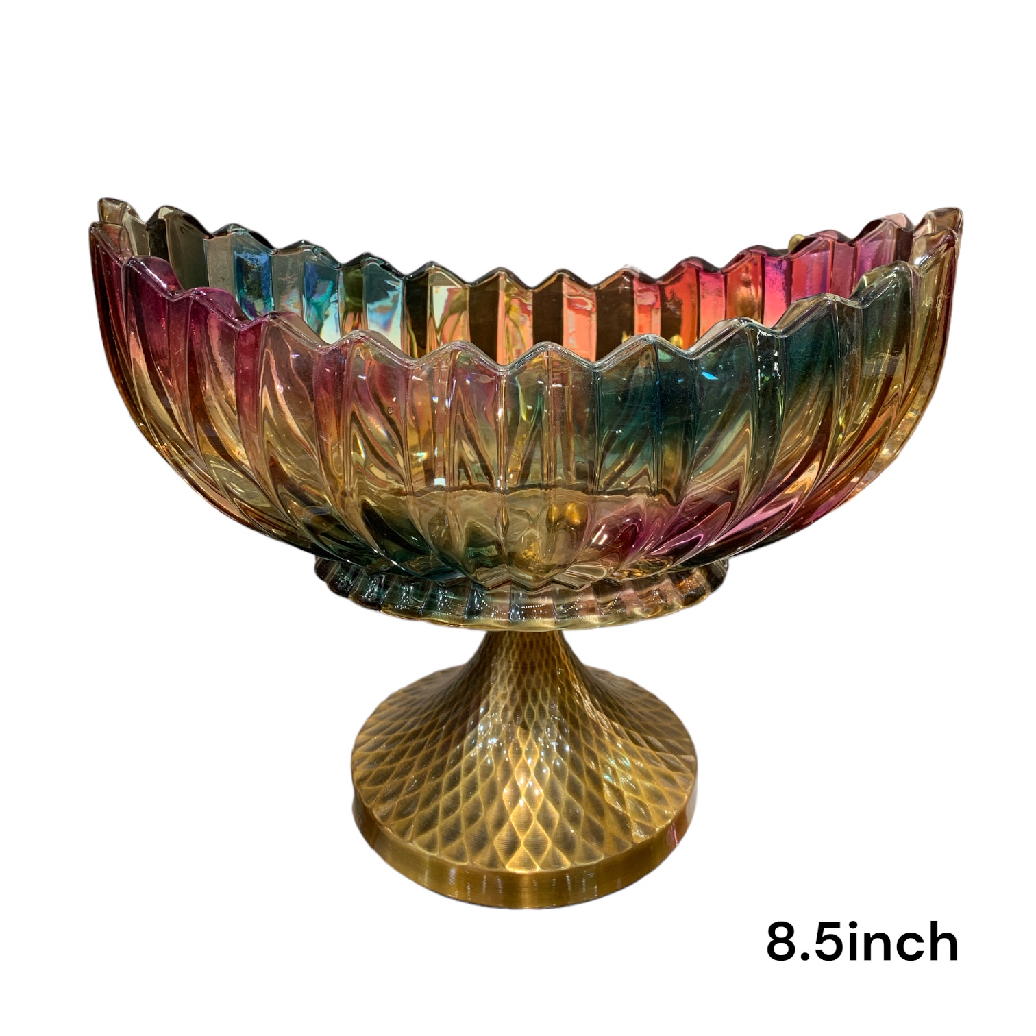 36963 (8)-GLASS PLATTER