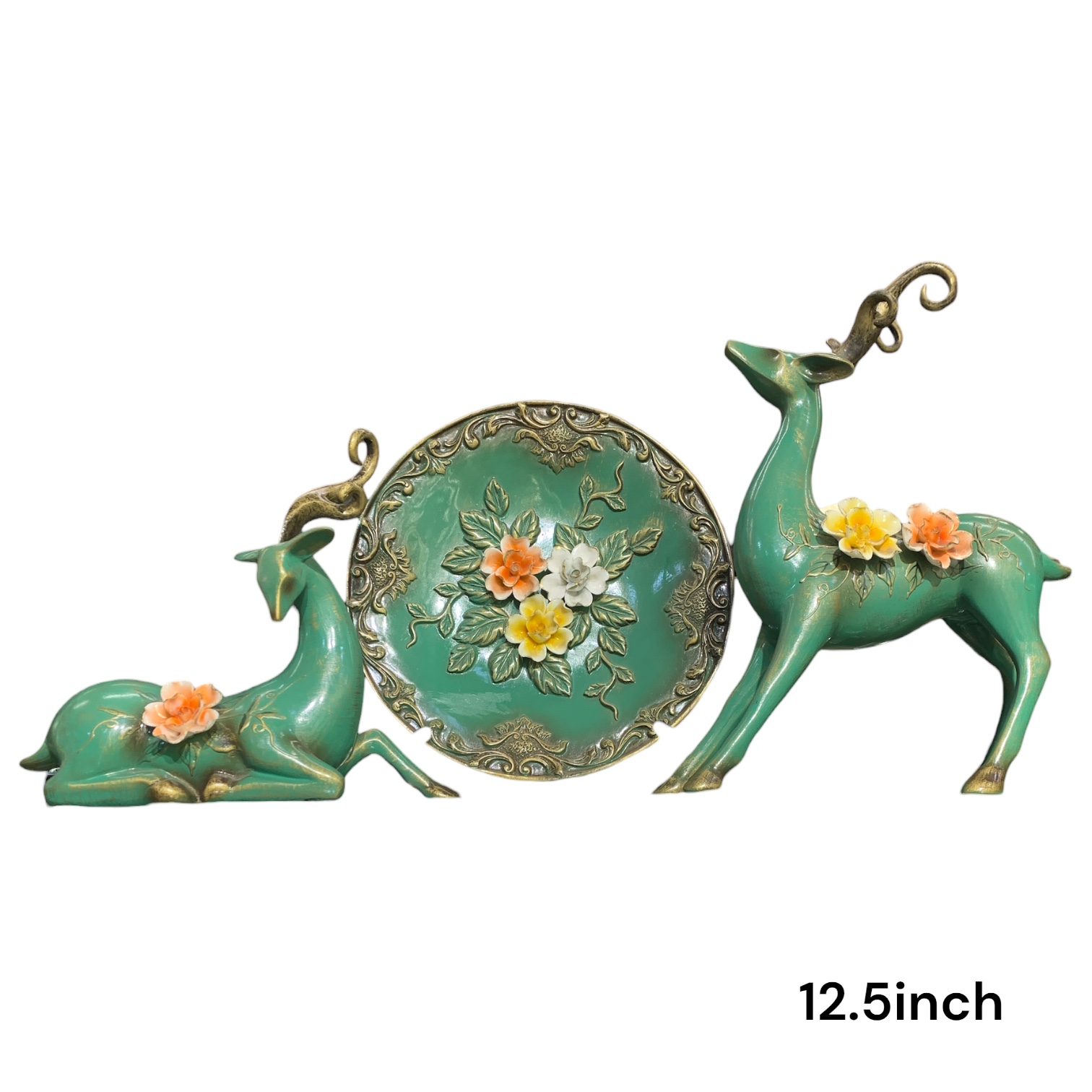 37228-(6) POLYRESIN DEER SET