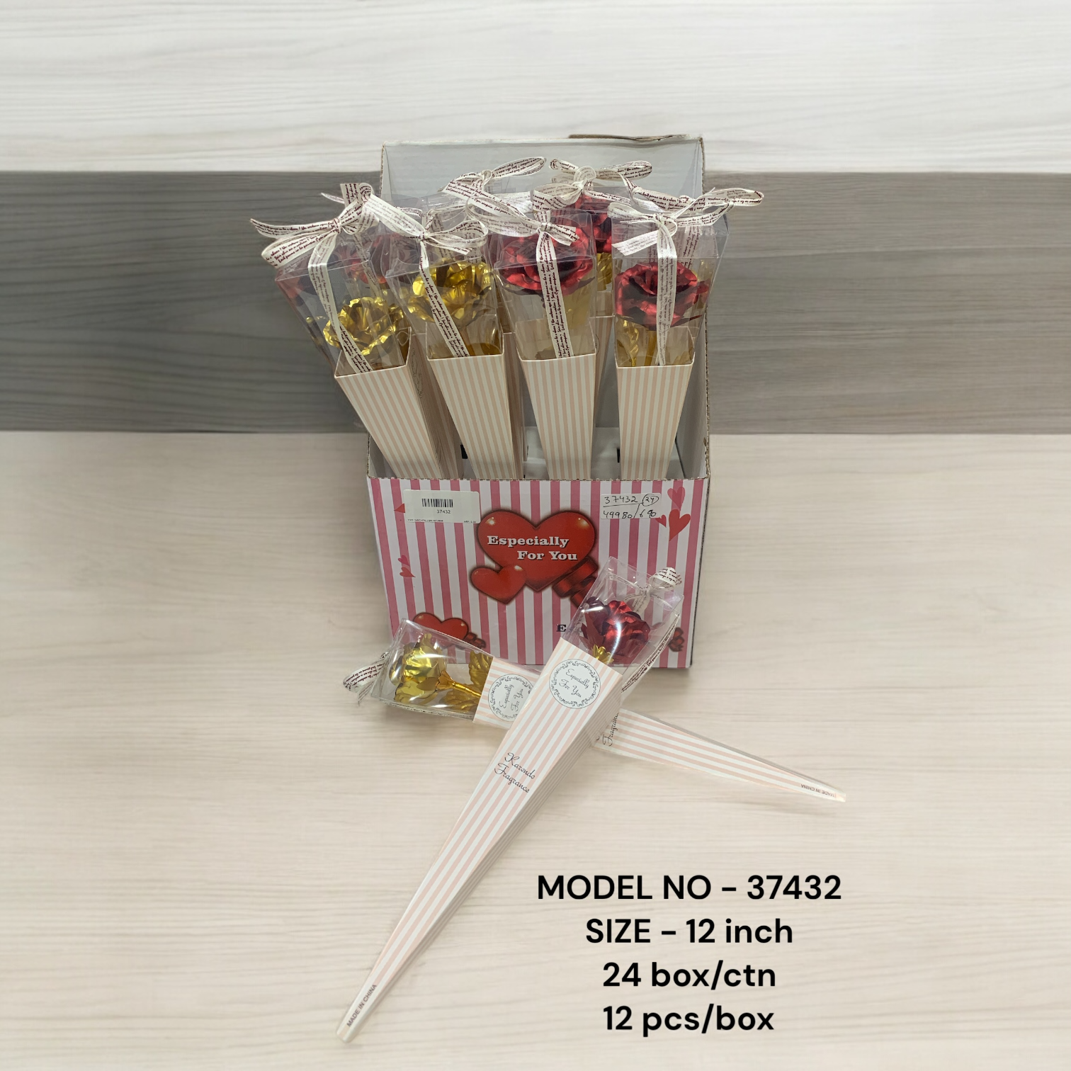 37432 (24PKT/CTN) (12PC/PKT)-ROSE