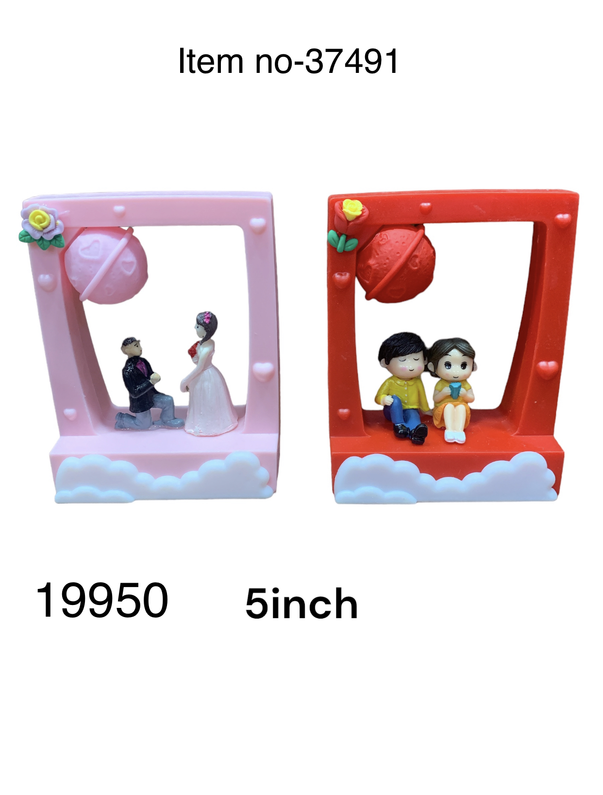 37491 (80)-COUPLE SHOWPIECE WITH LIGHT