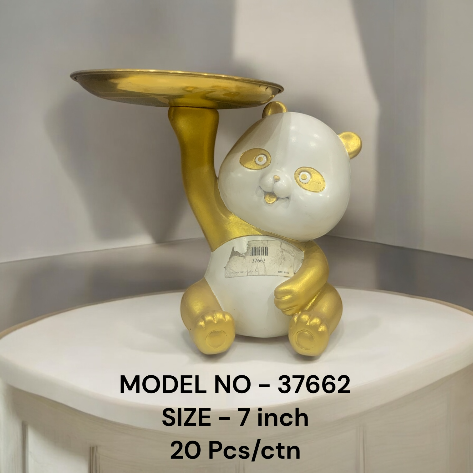 37662(20)-PANDA WITH PLATE