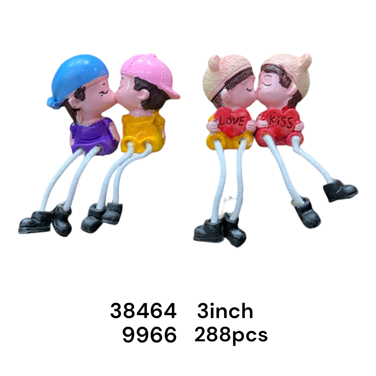 38464(288)-FOLDING LEGS COUPLE SHOWPIECE