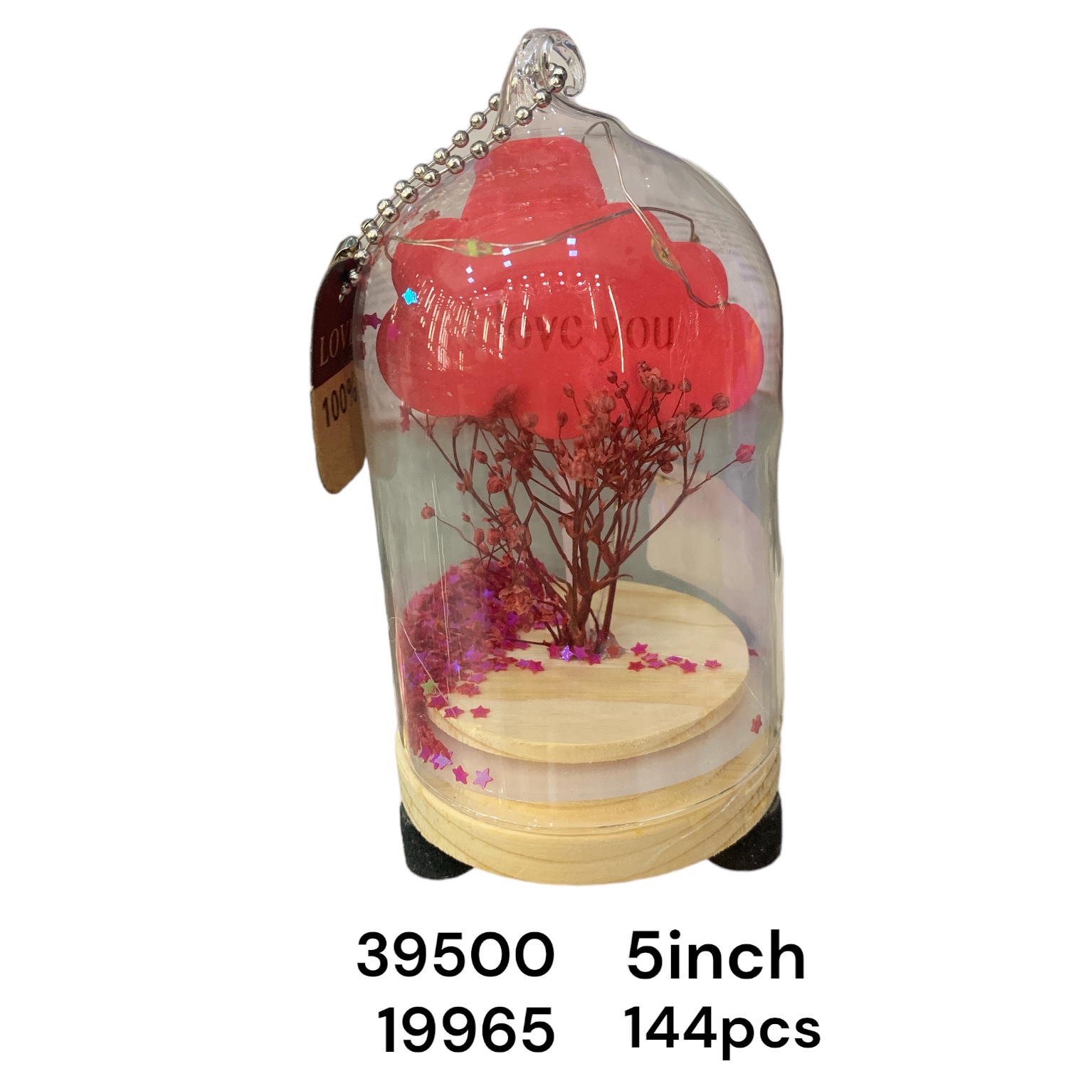 39500 (144)-GLASS LIGHT SHOWPIECE