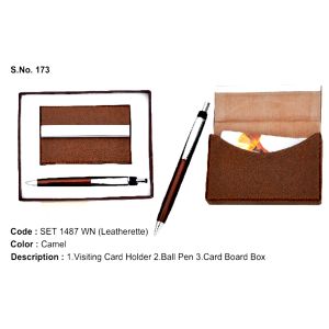 SET 1487 WN Gift Set ( 2-in-1) Leatherette