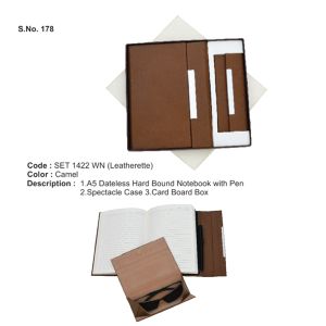 SET 1422 WN Gift Set ( 2-in-1) Leatherette