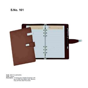 A 5 Executive Undated Organiser with pen & USB Drive