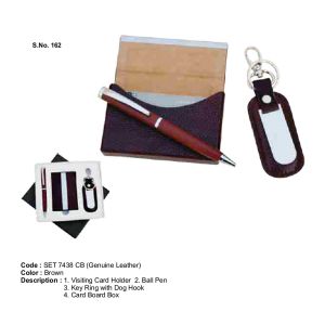 Gift Set ( 3-in-1) GENUINE LEATHER SET 7438