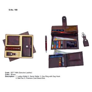 Gift Set ( 4-in-1) GENUINE LEATHER SET 7486  