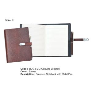 BD 33ML*Premium Notebook with metal pen