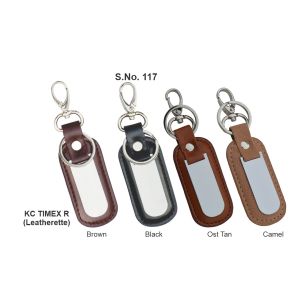 KC TIMEX R*Key Ring with Dog Hook  Leatherette