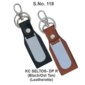 KC SELTOSDP R*Key Ring with Dog Hook  Leatherette