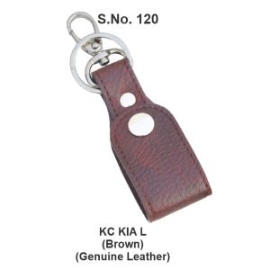 KC KIA L*Key Ring with Dog Hook Genuine Leather