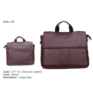 LPT 12 L*Laptop Bag  Genuine Leather
