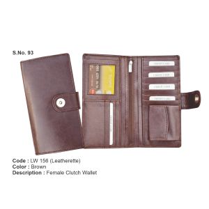 LW 156*Female Clutch Wallet  Leatherette