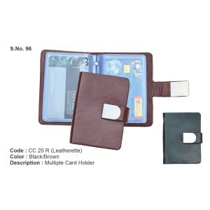 CC 20R*Multiple Card Holder  Leatherette