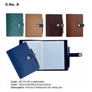 BD 33HM*Premium Notebook with metal Pen 