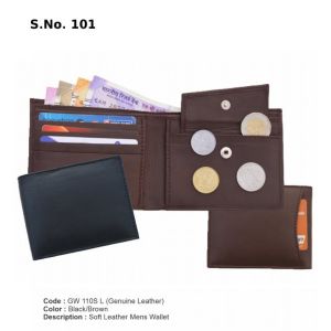 GW 110SL*Mens Wallet  Genuine Leather 