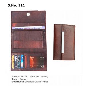 LW 128L*Female Clutch Wallet  Genuine Leather