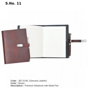 BD 33ML*Premium Notebook with metal pen